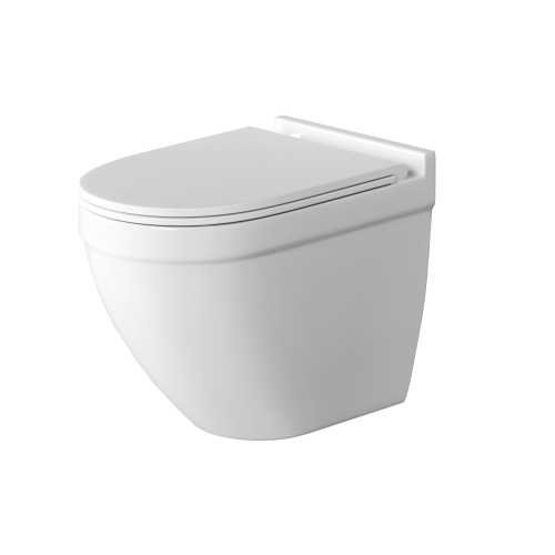 Унитаз подвесной Grossman Санфаянс GR-4483S белый глянцевый с сиденьем микролифт безободковый каскадный смыв